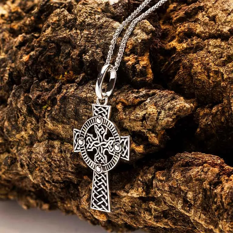 Sterling Silver Unisex Celtic Cross