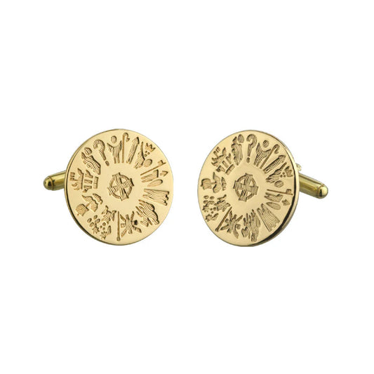 14ct Gold History Of Ireland Cufflinks