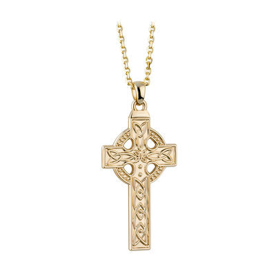 14ct Yellow Gold Celtic Cross