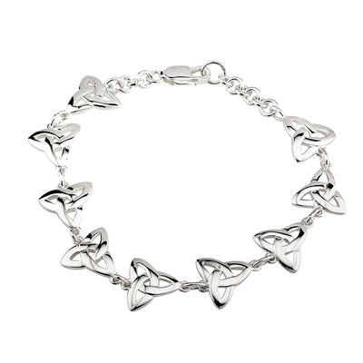 Sterling Silver Celtic Trinity Knot Bracelet