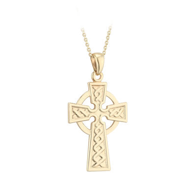 9ct Yellow Gold Celtic Cross