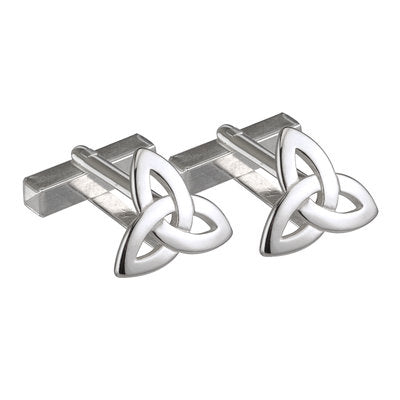 Sterling Silver Trinity Knot Cufflinks