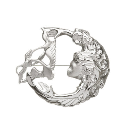 Sterling Silver Children of Lir Open Arms Brooch