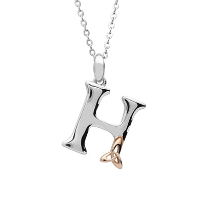 Sterling Silver Celtic Initial H Pendant