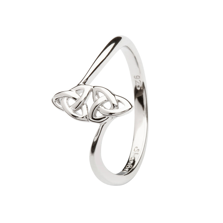 Sterling silver double knot ring online