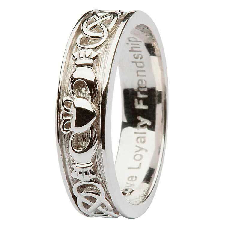Ladies Sterling Silver Claddagh Ring