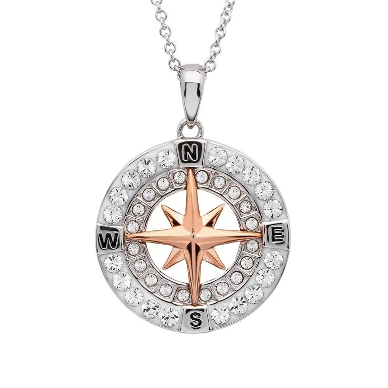 Sterling Silver and Rose Gold Pendant