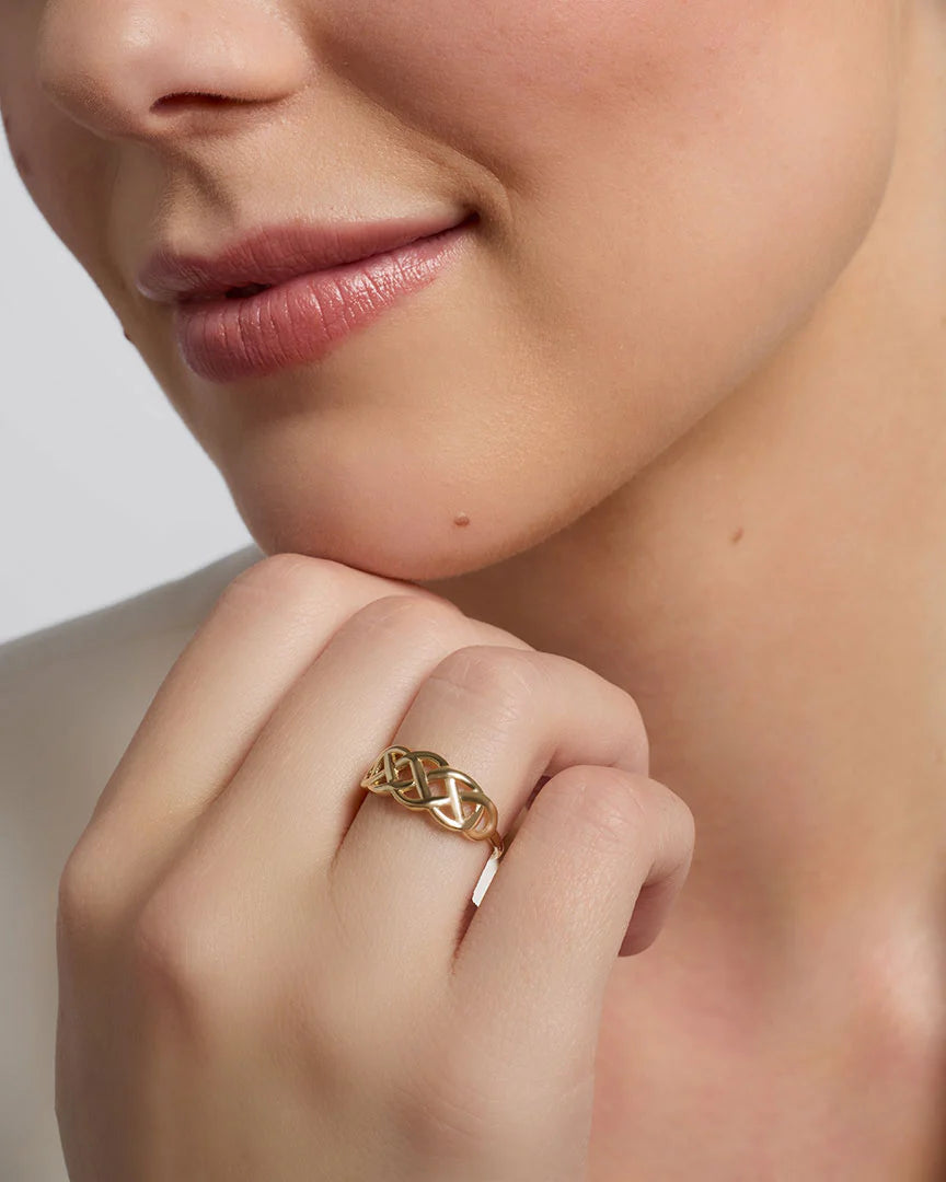 10ct Gold Woven Celtic Ring
