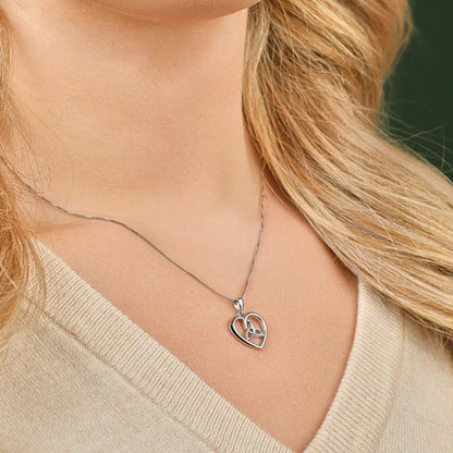 Sterling Silver Trinity Knot Heart Pendant