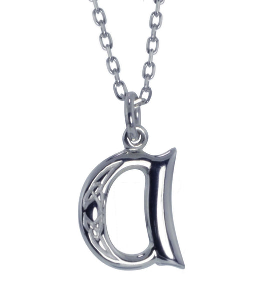 Sterling Silver Initial A Book Of Kells Inspired Pendant