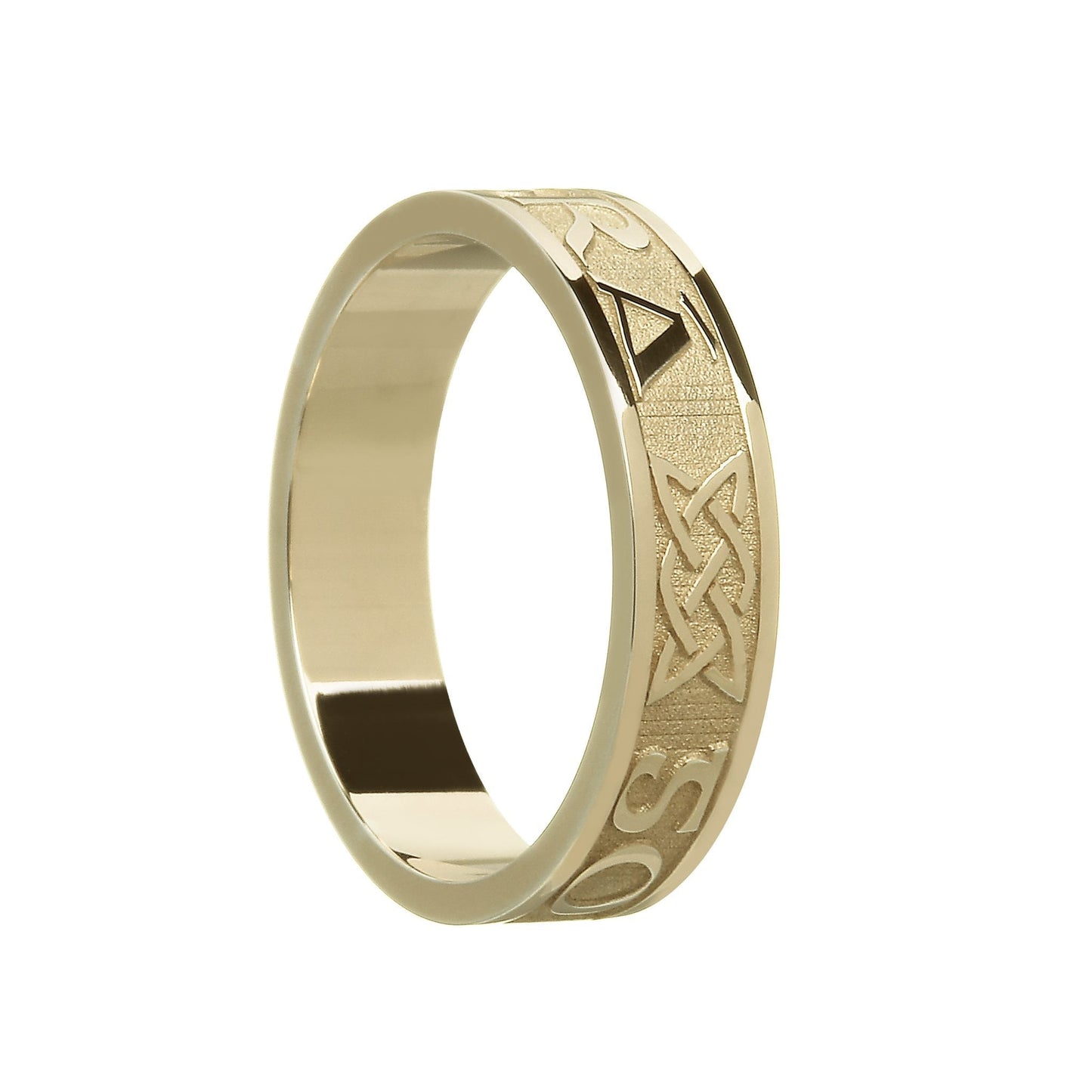 Yellow Gold Ladies Gra Go Deo - Love Forever Wedding Ring