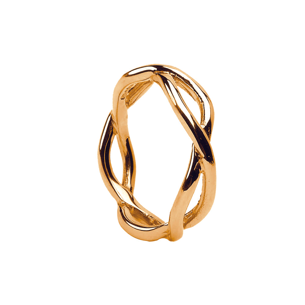 Yellow Gold Ladies Celtic Infinity Wedding Ring