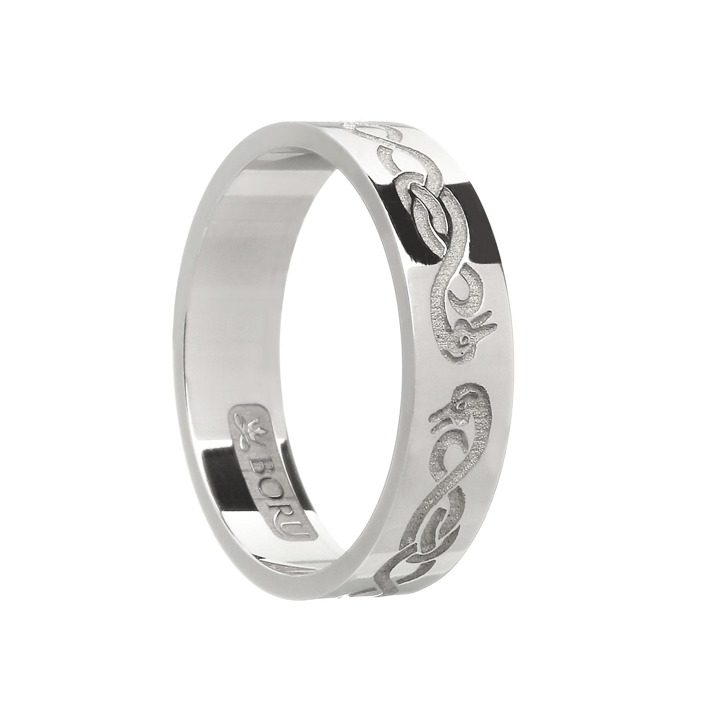 White Gold Ladies Le Cheile - Together - Wedding Ring