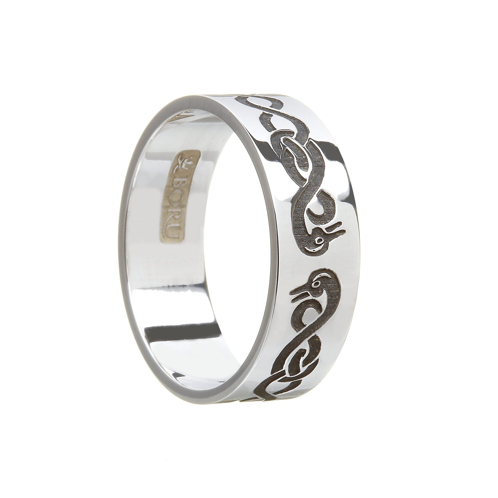 Sterling Silver Men's Le Cheile - Together - Wedding Ring