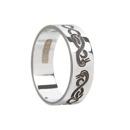 Sterling Silver Men's Le Cheile - Together - Wedding Ring