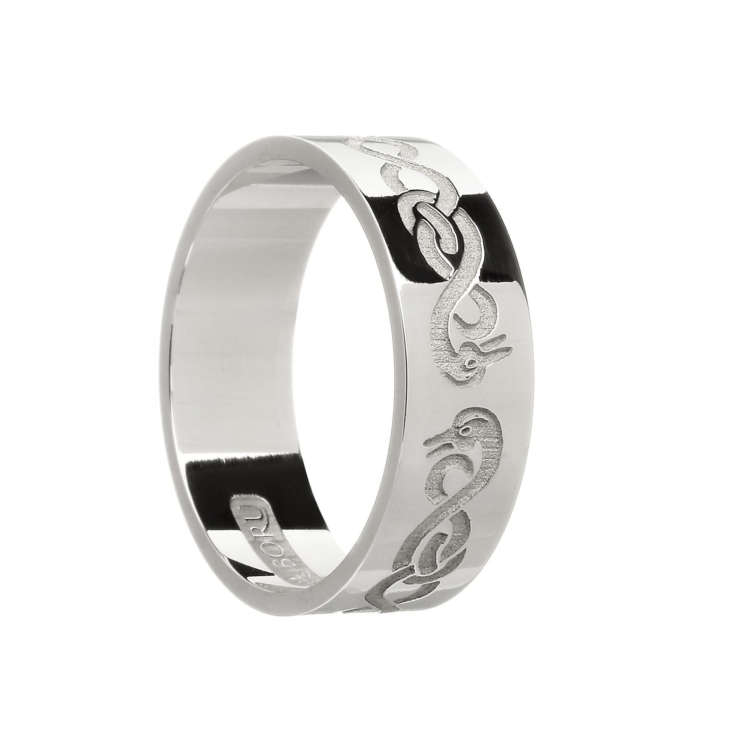 White Gold Men's Le Cheile - Together - Wedding Ring