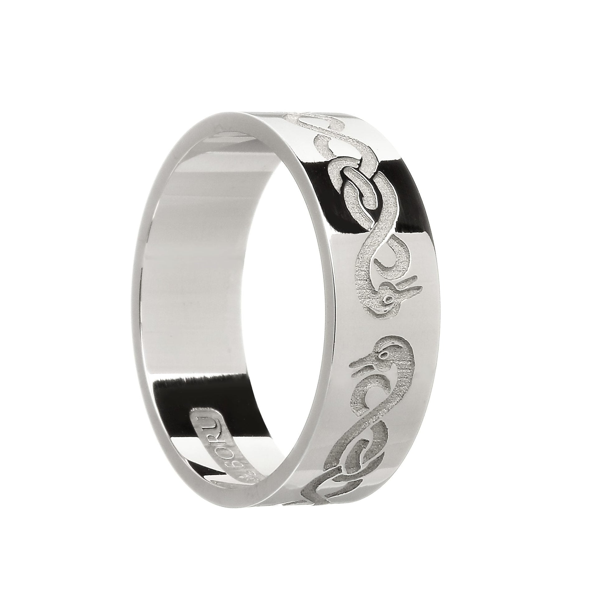 White Gold Men's Le Cheile - Together - Wedding Ring