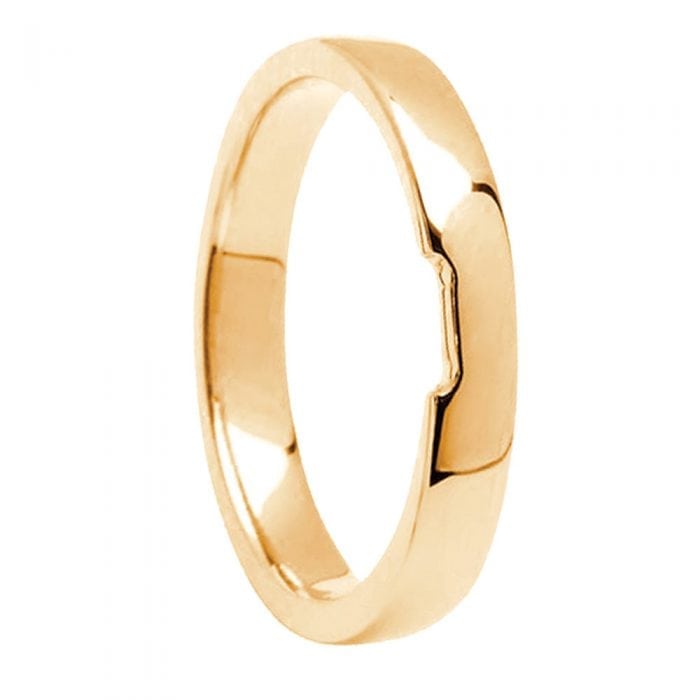 14ct Yellow Gold Wedding Ring to Fit Trinity Engagement Ring