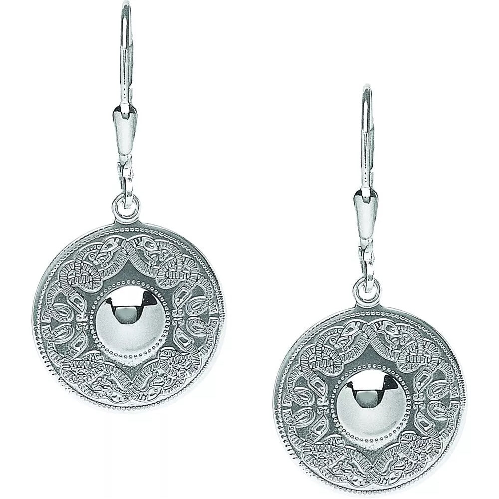 Sterling Silver Celtic Warrior Earrings - Small