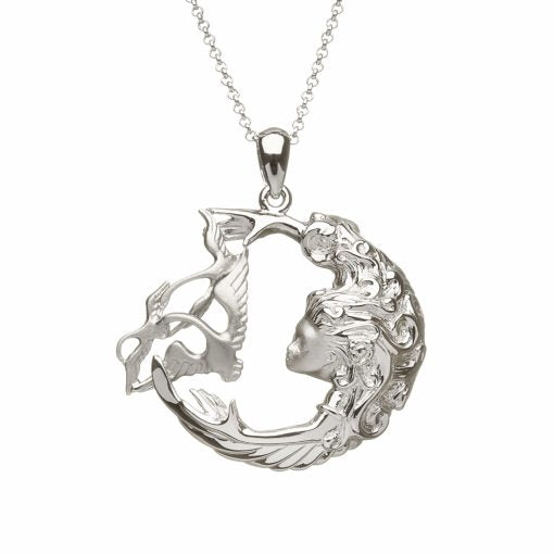 Sterling Silver Children Of Lir Open Arms Pendant