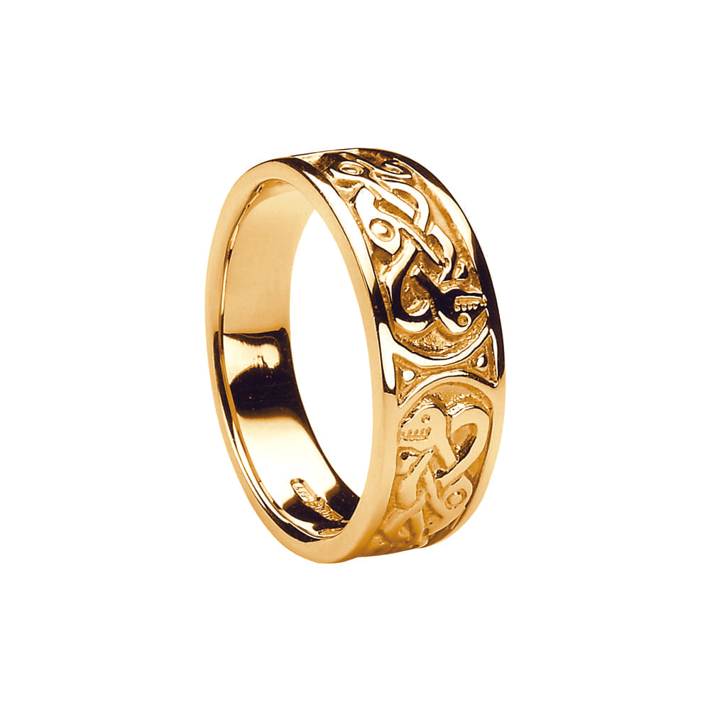 Yellow Gold Ladies Celtic Ring