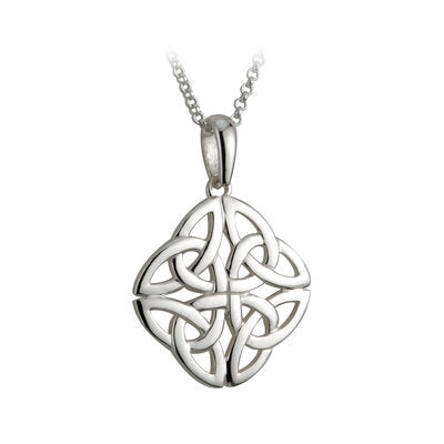 Sterling Silver Four Trinity Knot Pendant