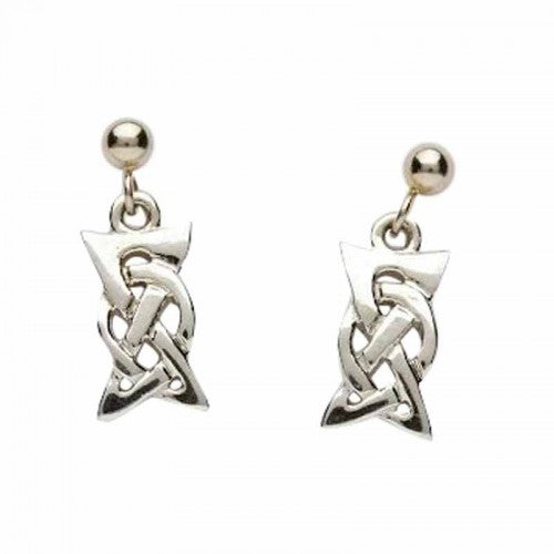 Celtic Knot Drop Earrings