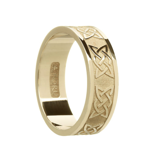 Yellow Gold Men's Lovers Knot Wedding Ring