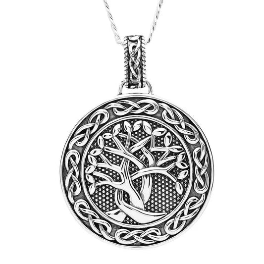 Men's Sterling Silver Celtic Tree of Life Pendant