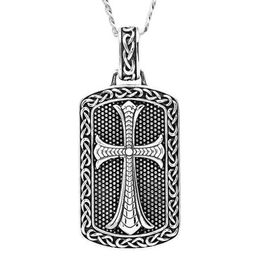 Men's Sterling Silver Cross Pendant