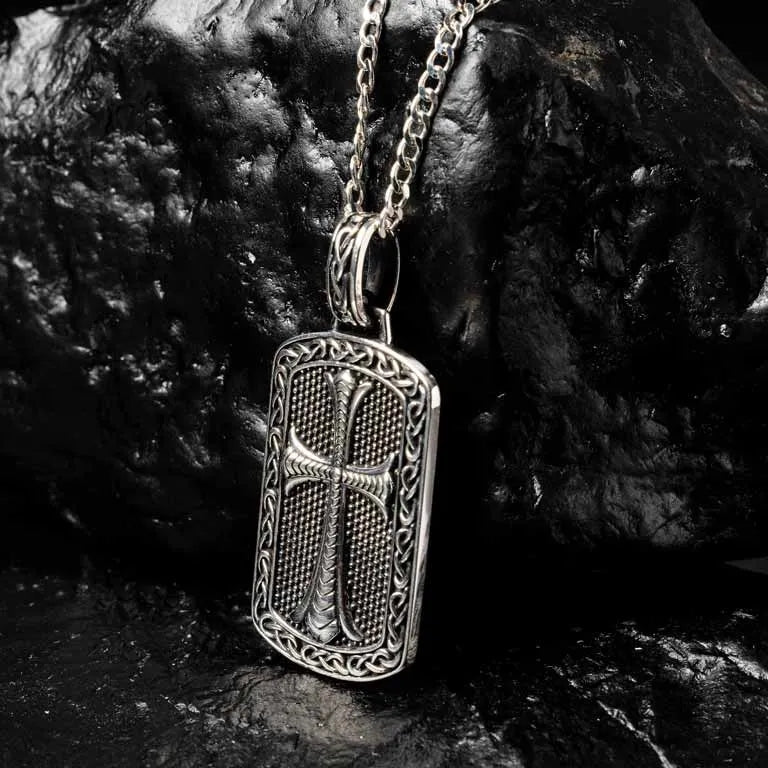 Men's Sterling Silver Cross Pendant
