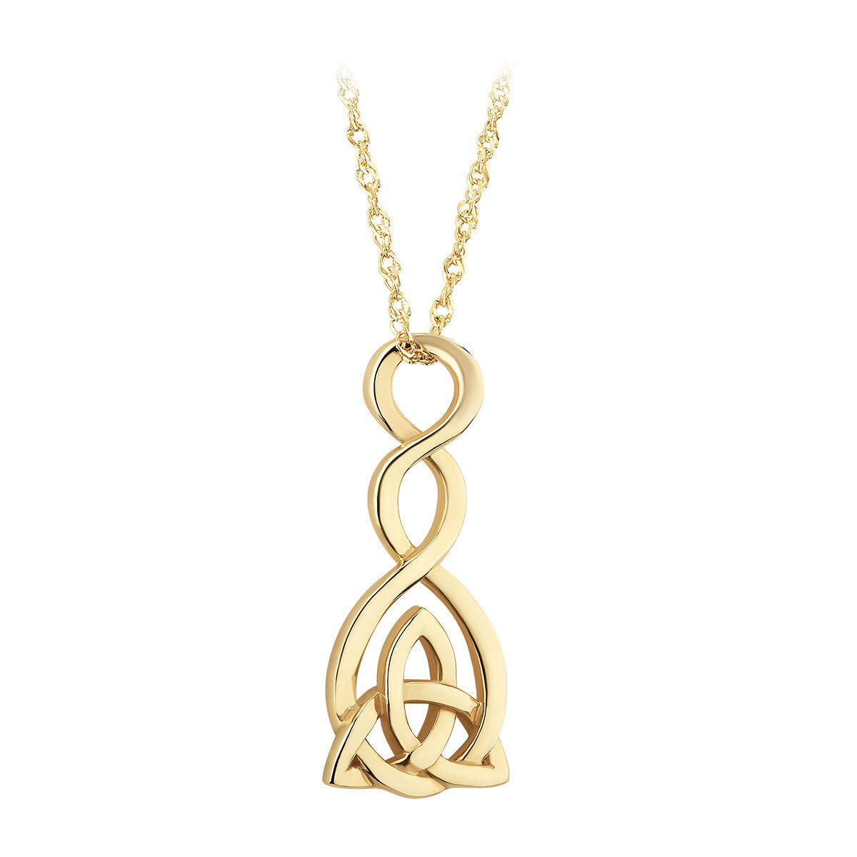 9ct Gold Celtic Twist Trinity Knot Pendant