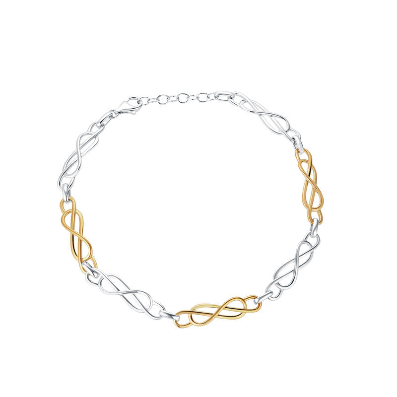 10ct Gold and Sterling Silver Celtic Bracelet