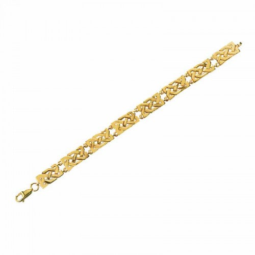 Gold Rectangular Celtic Knot Bracelet
