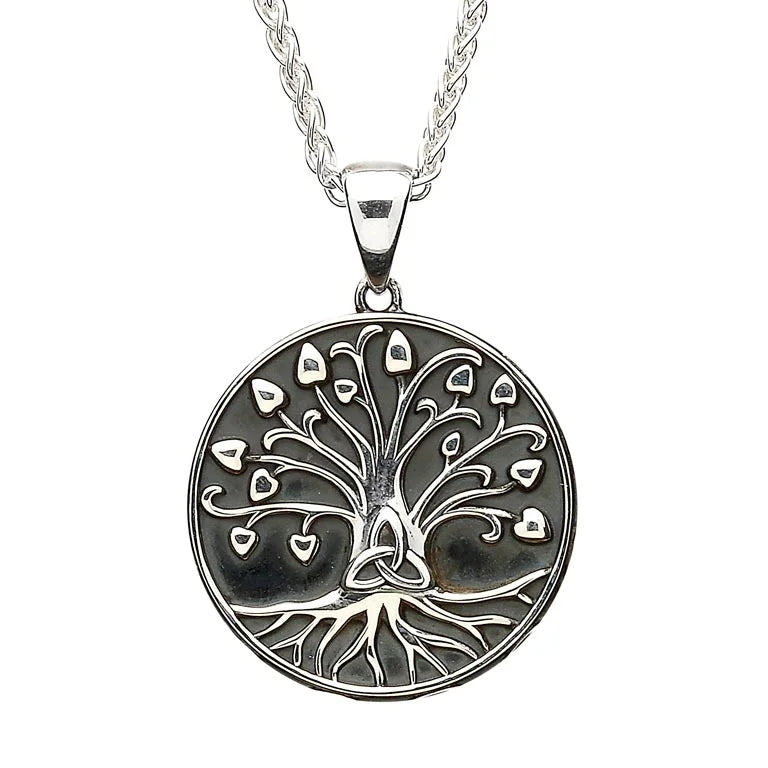Sterling Silver Tree of Life Trinity Pendant