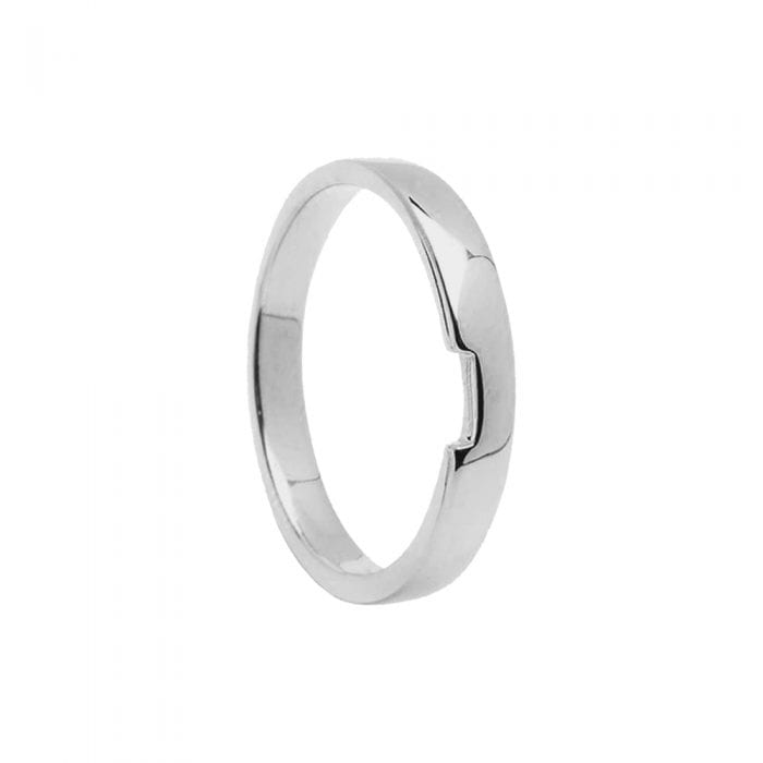 14ct White Gold Wedding Ring to Fit RB093-RB096
