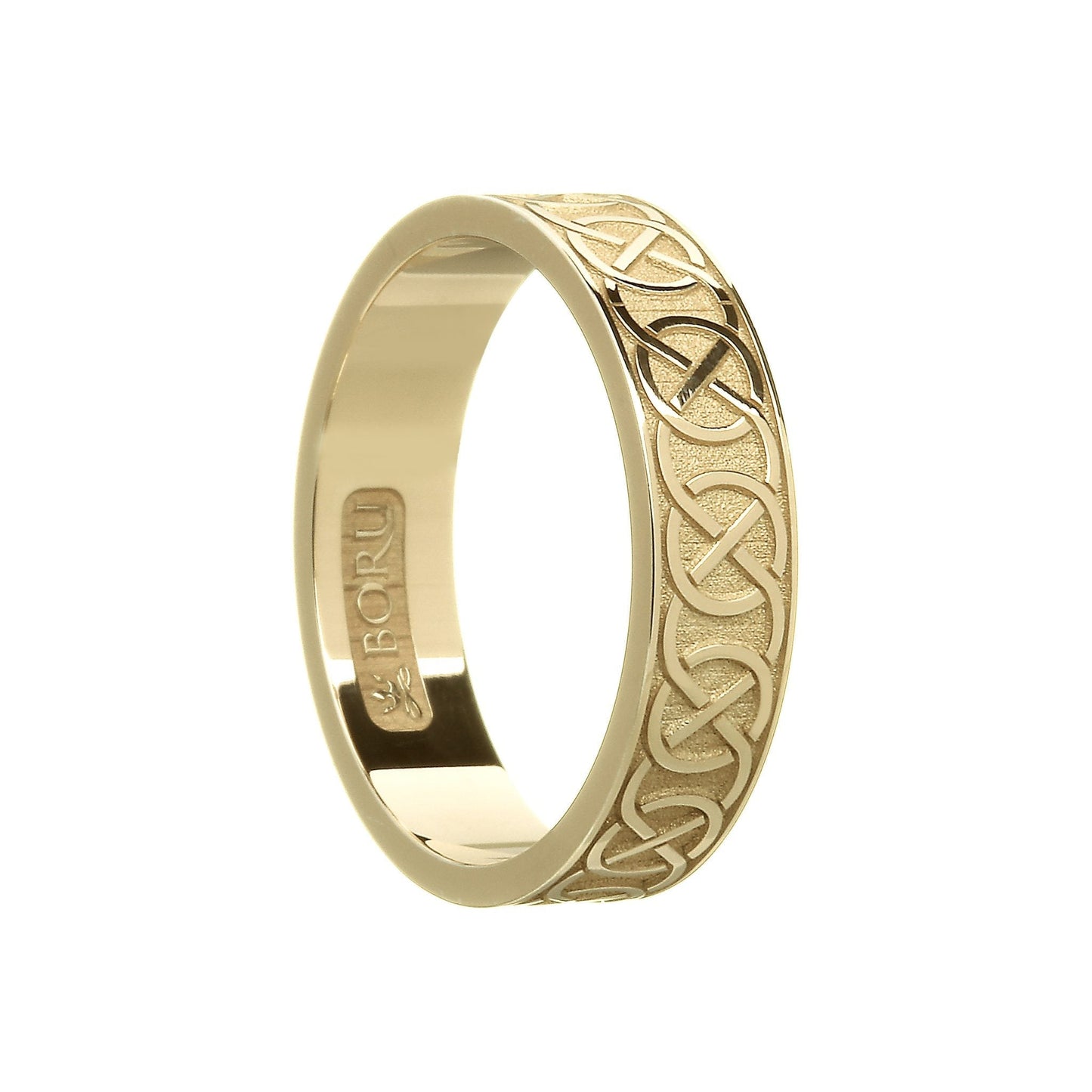 Yellow Gold Ladies Closed Celtic Knot Wedding Ring