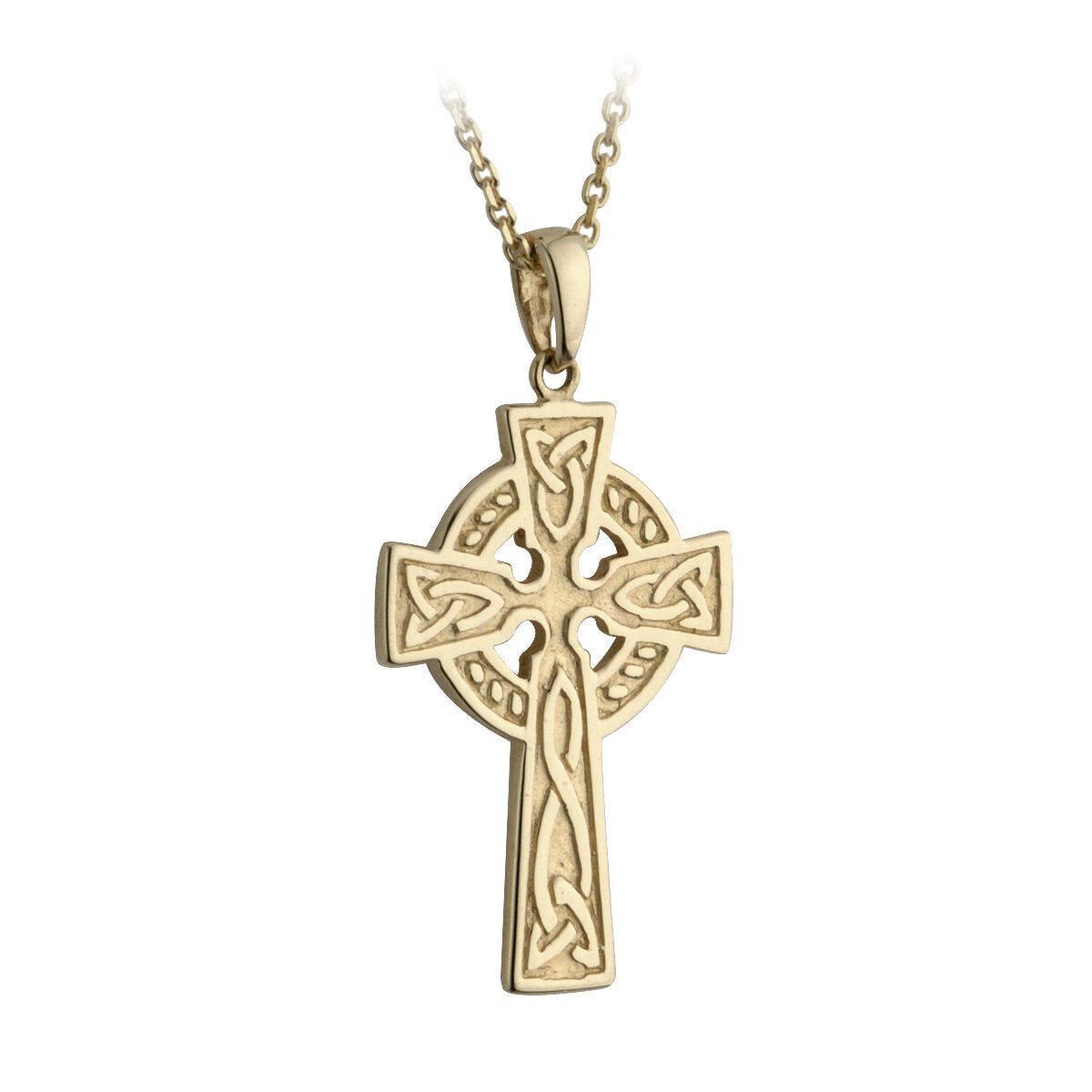 10ct Yellow Gold Small Double Sided Celtic Cross