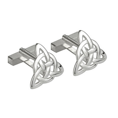 Sterling Silver Trinity Knot Cufflinks