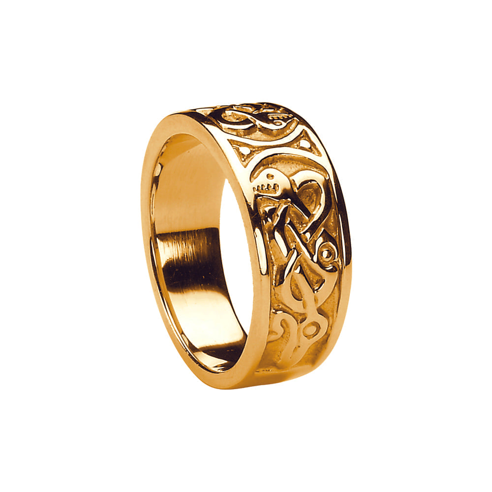 Yellow Gold Men's Celtic Ring