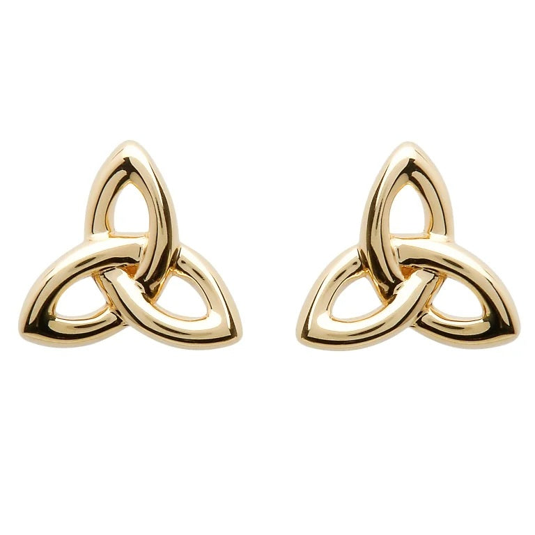 10ct Yellow Gold Trinity Knot Stud Earrings