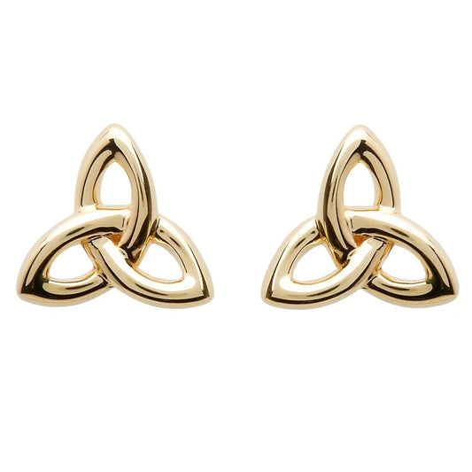 10ct Yellow Gold Trinity Knot Stud Earrings