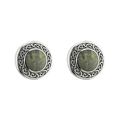 Sterling Silver Connemara Marble Stud Earrings