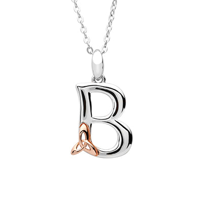 Sterling Silver Celtic Initial B Pendant