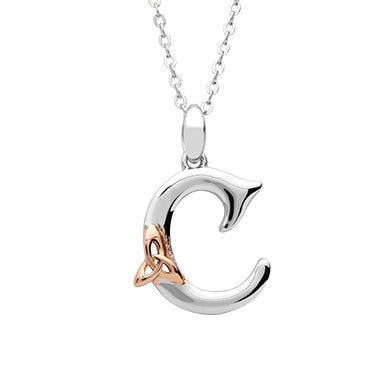 Sterling Silver Celtic Initial C Pendant