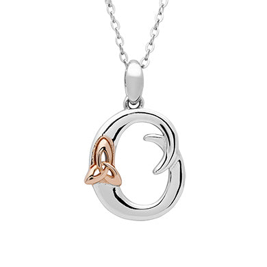Sterling Silver Celtic Initial O Pendant
