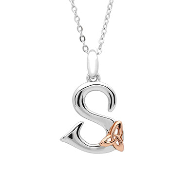 Sterling Silver Celtic Initial S Pendant