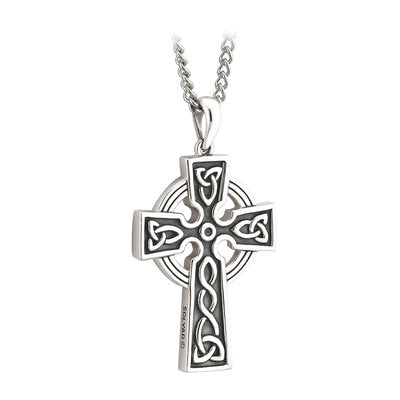 Sterling Silver Double Sided Celtic Cross