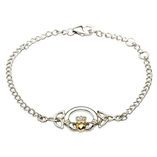 Claddagh and Trinity Knot Bracelet