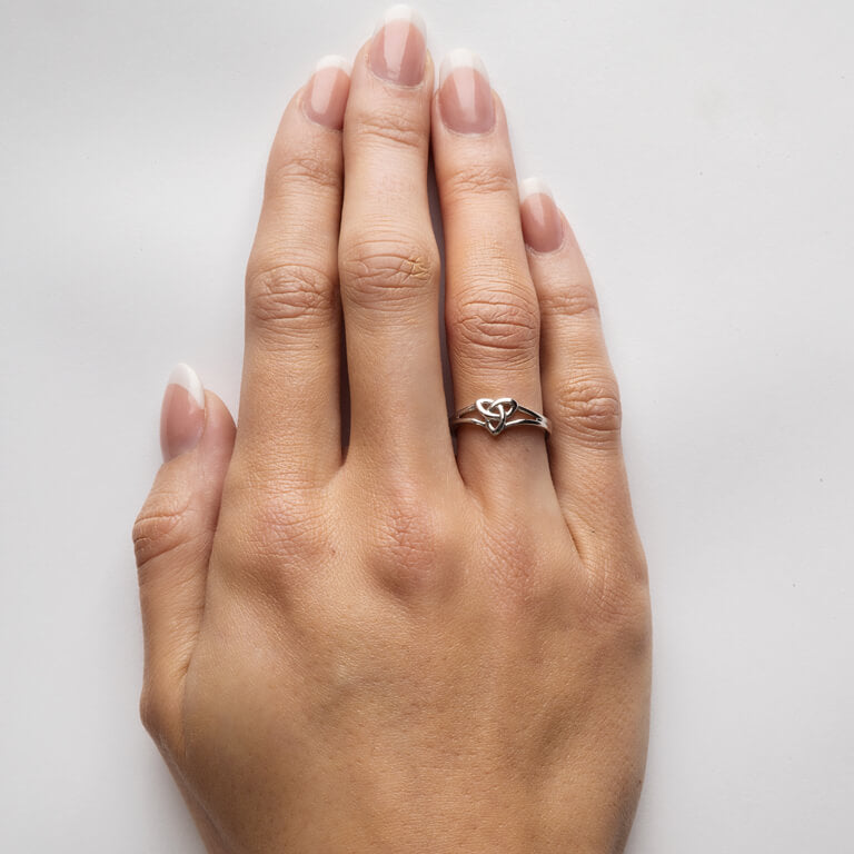 Sterling Silver Trinity Knot Ring